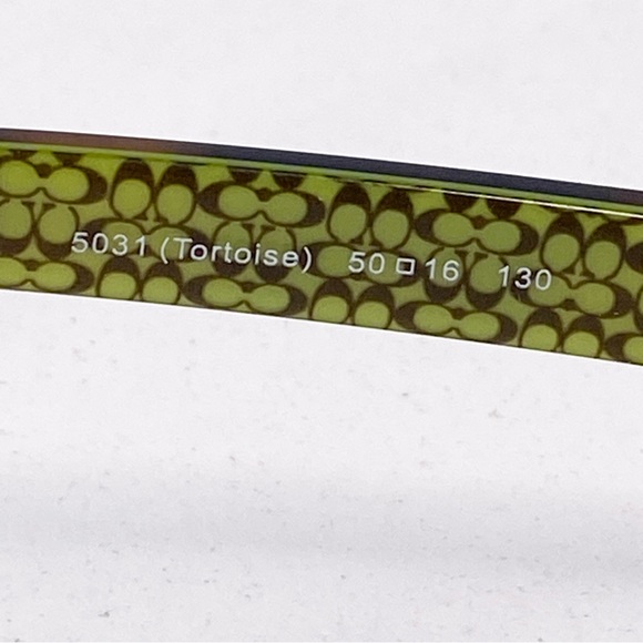 Coach New York Delaney HC6015 5031 Brown Tortoise Eyeglasses Frame 50-16-130 - Picture 11 of 13